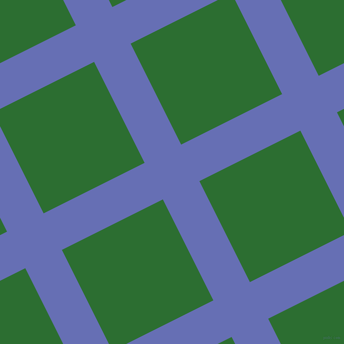 27/117 degree angle diagonal checkered chequered lines, 84 pixel lines width, 232 pixel square size, Chetwode Blue and San Felix plaid checkered seamless tileable