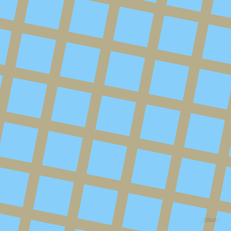 79/169 degree angle diagonal checkered chequered lines, 21 pixel lines width, 69 pixel square size, Chino and Light Sky Blue plaid checkered seamless tileable