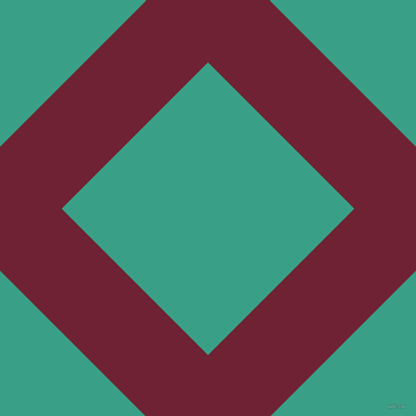 45/135 degree angle diagonal checkered chequered lines, 173 pixel lines width, 410 pixel square size, Claret and Gossamer plaid checkered seamless tileable