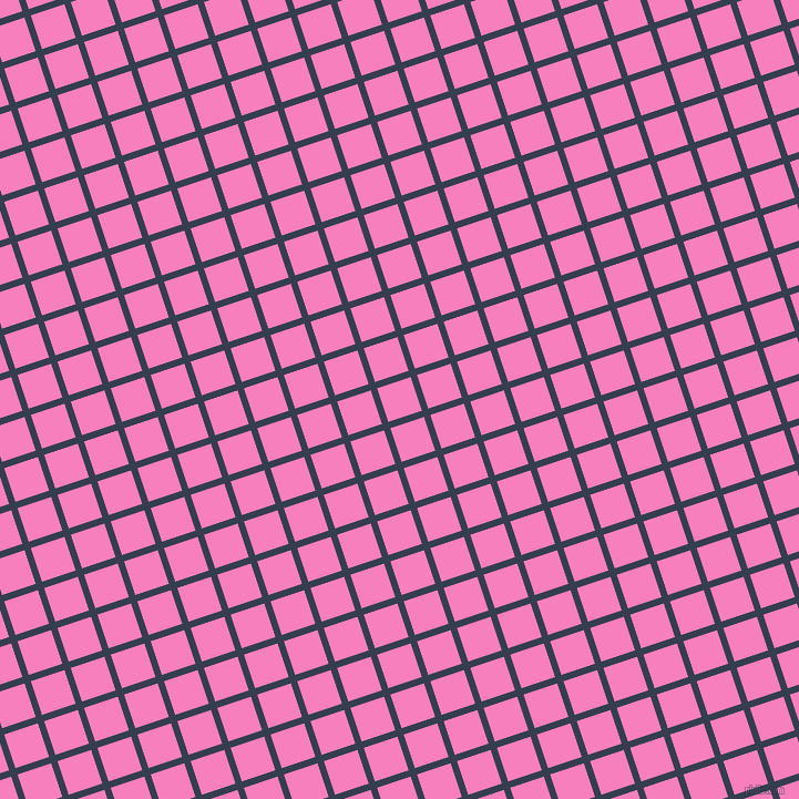 18/108 degree angle diagonal checkered chequered lines, 6 pixel lines width, 32 pixel square size, Cloud Burst and Persian Pink plaid checkered seamless tileable