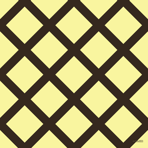 45/135 degree angle diagonal checkered chequered lines, 29 pixel line width, 91 pixel square size, Cocoa Brown and Pale Prim plaid checkered seamless tileable