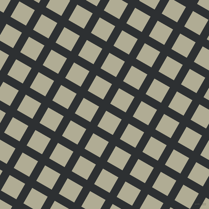 60/150 degree angle diagonal checkered chequered lines, 26 pixel line width, 57 pixel square size, Cod Grey and Eagle plaid checkered seamless tileable