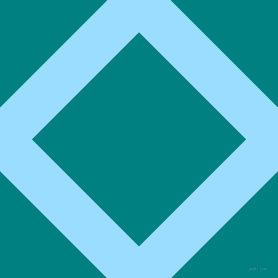 45/135 degree angle diagonal checkered chequered lines, 90 pixel lines width, 303 pixel square size, Columbia Blue and Teal plaid checkered seamless tileable