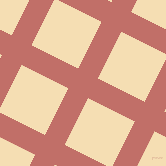 63/153 degree angle diagonal checkered chequered lines, 76 pixel line width, 180 pixel square size, Contessa and Wheat plaid checkered seamless tileable