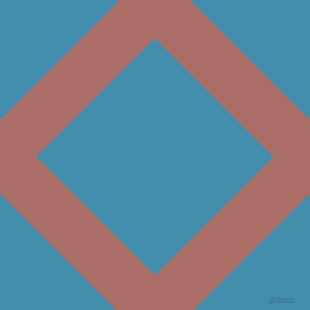 45/135 degree angle diagonal checkered chequered lines, 73 pixel line width, 237 pixel square size, Coral Tree and Boston Blue plaid checkered seamless tileable