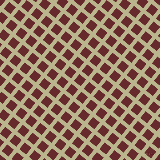 51/141 degree angle diagonal checkered chequered lines, 13 pixel line width, 29 pixel square size, Coriander and Red Devil plaid checkered seamless tileable