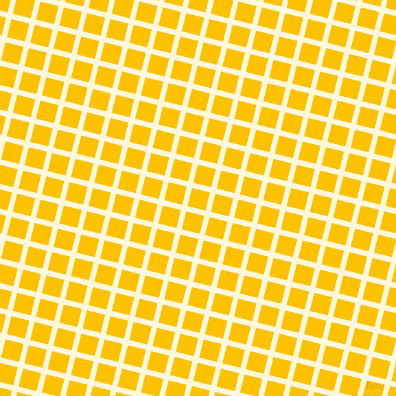 76/166 degree angle diagonal checkered chequered lines, 8 pixel line width, 27 pixel square size, Corn Silk and Golden Poppy plaid checkered seamless tileable