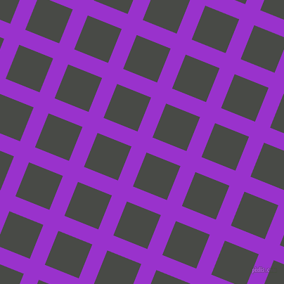 68/158 degree angle diagonal checkered chequered lines, 23 pixel line width, 52 pixel square size, Dark Orchid and Armadillo plaid checkered seamless tileable