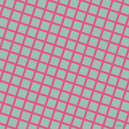 72/162 degree angle diagonal checkered chequered lines, 7 pixel line width, 28 pixel square size, Dark Pink and Shadow Green plaid checkered seamless tileable