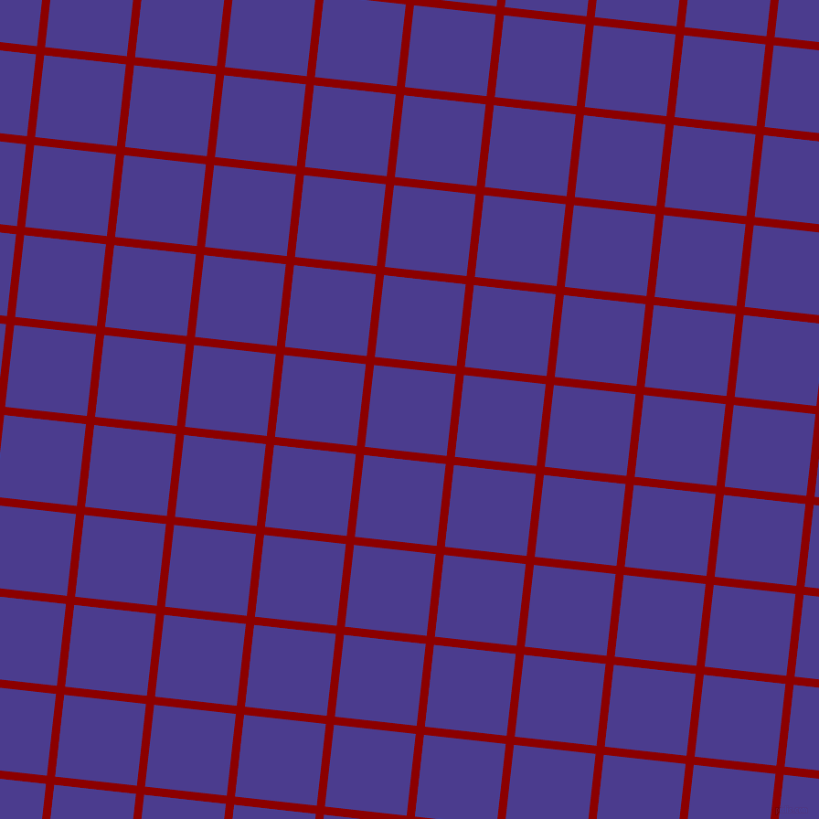 84/174 degree angle diagonal checkered chequered lines, 9 pixel line width, 90 pixel square size, Dark Red and Blue Gem plaid checkered seamless tileable