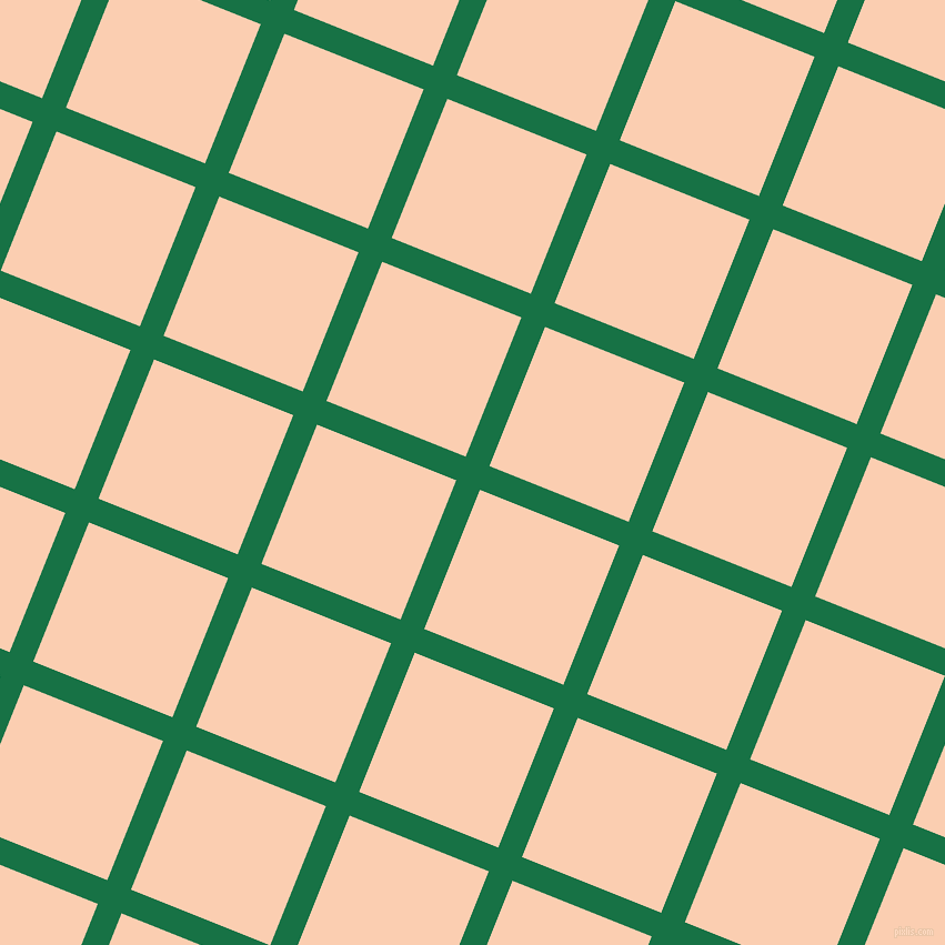 68/158 degree angle diagonal checkered chequered lines, 23 pixel line width, 135 pixel square size, Dark Spring Green and Apricot plaid checkered seamless tileable