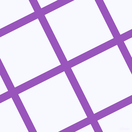 27/117 degree angle diagonal checkered chequered lines, 29 pixel line width, 199 pixel square size, Deep Lilac and Ghost White plaid checkered seamless tileable
