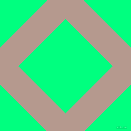 45/135 degree angle diagonal checkered chequered lines, 87 pixel line width, 225 pixel square size, Del Rio and Spring Green plaid checkered seamless tileable