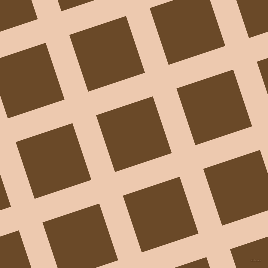 18/108 degree angle diagonal checkered chequered lines, 83 pixel lines width, 199 pixel square size, Desert Sand and Cafe Royale plaid checkered seamless tileable