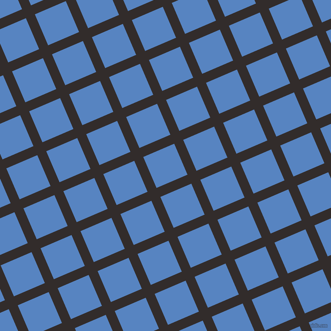 23/113 degree angle diagonal checkered chequered lines, 20 pixel lines width, 69 pixel square size, Diesel and Havelock Blue plaid checkered seamless tileable