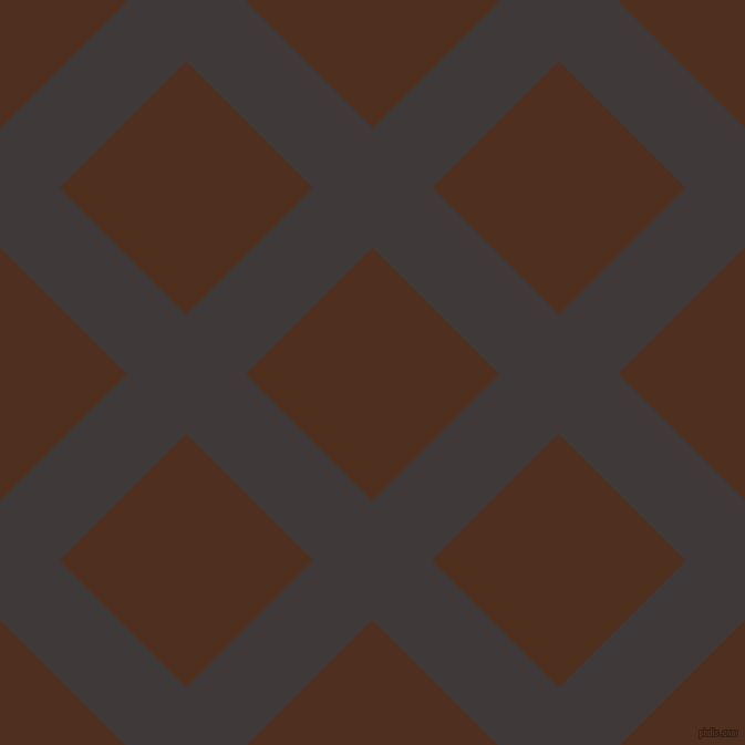 45/135 degree angle diagonal checkered chequered lines, 76 pixel lines width, 162 pixel square size, Eclipse and Indian Tan plaid checkered seamless tileable