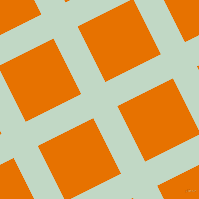 27/117 degree angle diagonal checkered chequered lines, 90 pixel line width, 207 pixel square size, Edgewater and Mango Tango plaid checkered seamless tileable