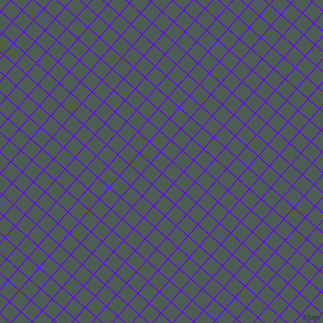 49/139 degree angle diagonal checkered chequered lines, 2 pixel lines width, 29 pixel square size, Electric Indigo and Feldgrau plaid checkered seamless tileable