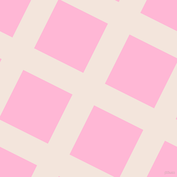 63/153 degree angle diagonal checkered chequered lines, 83 pixel lines width, 189 pixel square size, Fair Pink and Cotton Candy plaid checkered seamless tileable