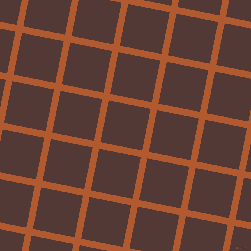 79/169 degree angle diagonal checkered chequered lines, 23 pixel lines width, 146 pixel square size, Fiery Orange and Van Cleef plaid checkered seamless tileable
