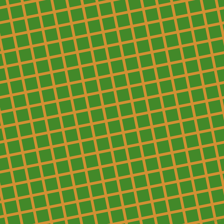 11/101 degree angle diagonal checkered chequered lines, 11 pixel line width, 47 pixel square size, Fuel Yellow and La Palma plaid checkered seamless tileable