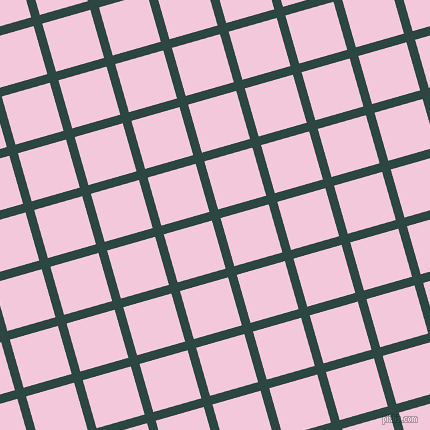 16/106 degree angle diagonal checkered chequered lines, 9 pixel line width, 50 pixel square size, Gable Green and Classic Rose plaid checkered seamless tileable