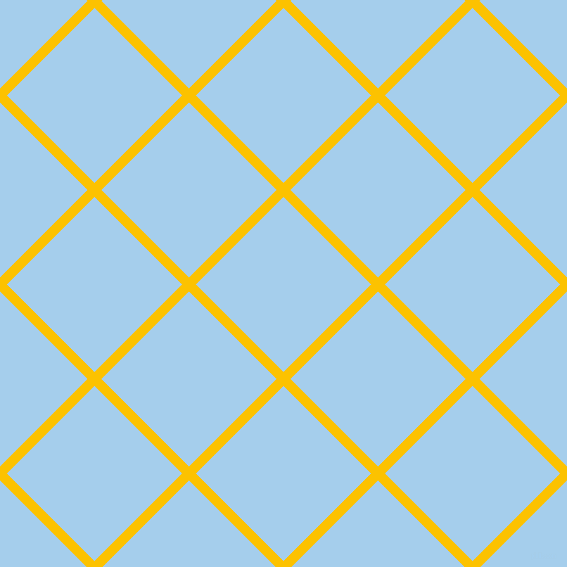45/135 degree angle diagonal checkered chequered lines, 14 pixel line width, 176 pixel square size, Golden Poppy and Sail plaid checkered seamless tileable
