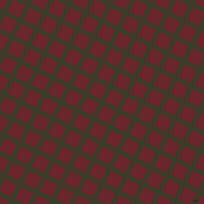 63/153 degree angle diagonal checkered chequered lines, 15 pixel line width, 46 pixel square size, Green Kelp and Monarch plaid checkered seamless tileable