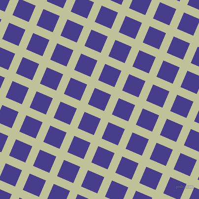 67/157 degree angle diagonal checkered chequered lines, 17 pixel lines width, 36 pixel square size, Green Mist and Dark Slate Blue plaid checkered seamless tileable