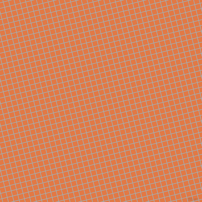 14/104 degree angle diagonal checkered chequered lines, 2 pixel lines width, 16 pixel square size, Gull Grey and Jaffa plaid checkered seamless tileable