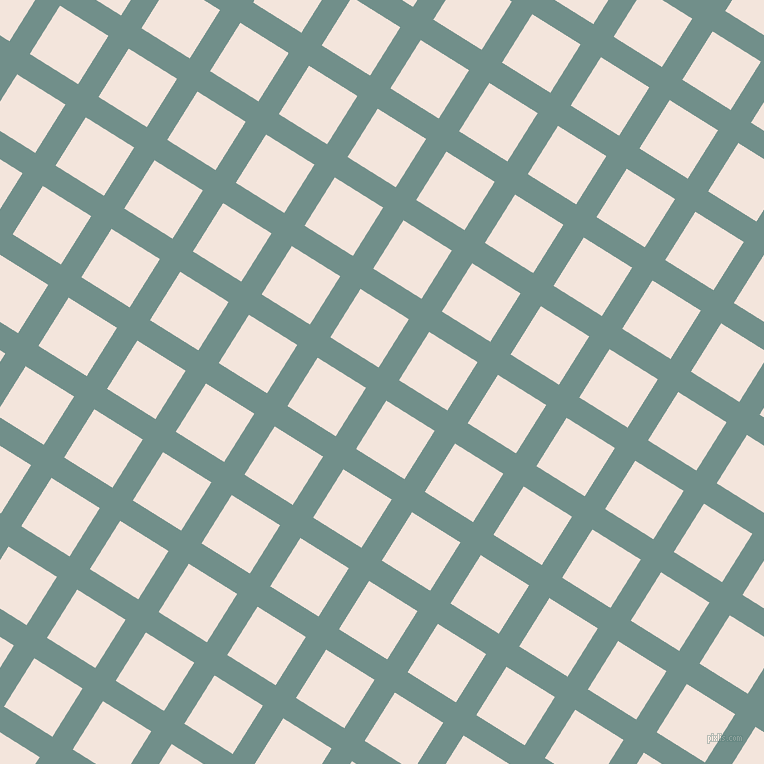 58/148 degree angle diagonal checkered chequered lines, 24 pixel lines width, 57 pixel square size, Gumbo and Fair Pink plaid checkered seamless tileable
