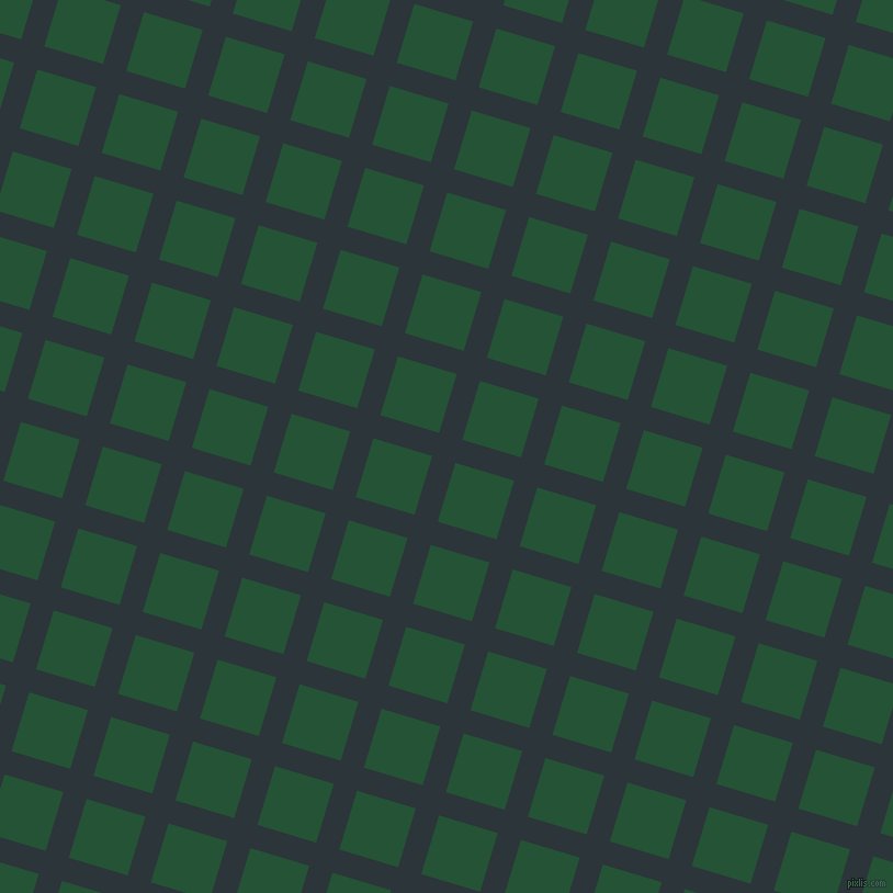 73/163 degree angle diagonal checkered chequered lines, 22 pixel lines width, 56 pixel square size, Gunmetal and Kaitoke Green plaid checkered seamless tileable