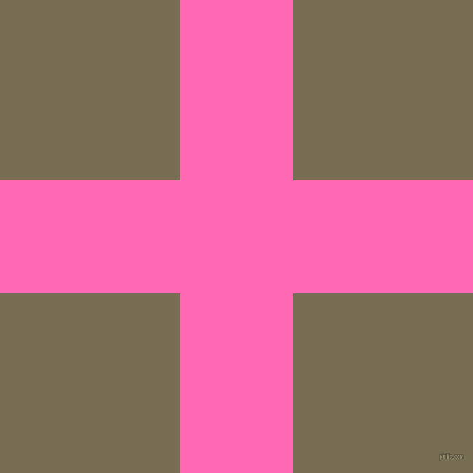 checkered chequered horizontal vertical lines, 165 pixel lines width, 525 pixel square size, Hot Pink and Peat plaid checkered seamless tileable