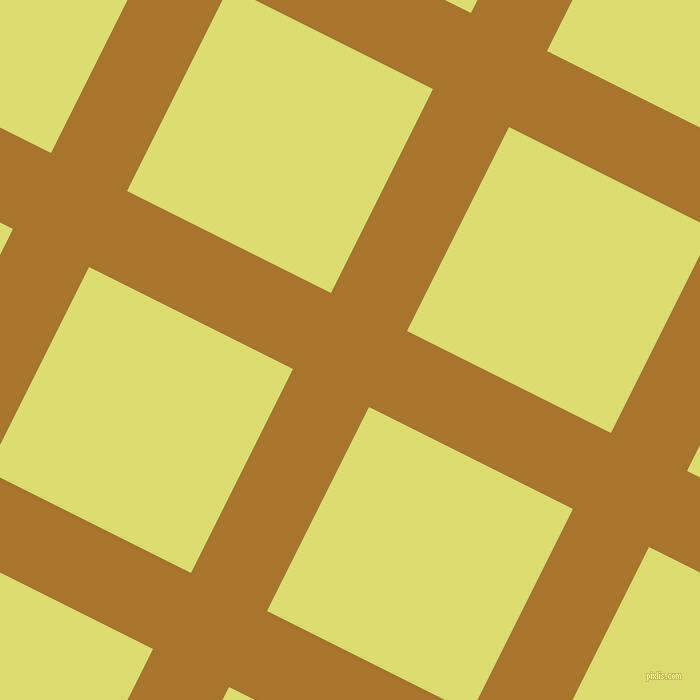 63/153 degree angle diagonal checkered chequered lines, 85 pixel line width, 228 pixel square size, Hot Toddy and Goldenrod plaid checkered seamless tileable