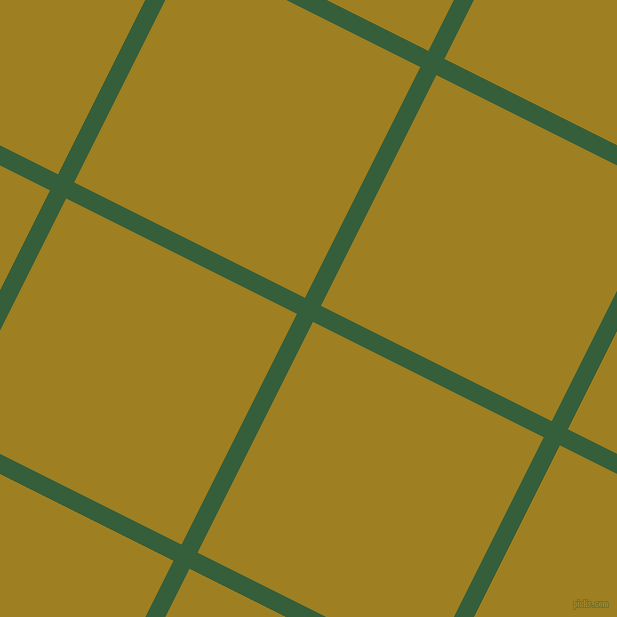 63/153 degree angle diagonal checkered chequered lines, 18 pixel line width, 258 pixel square size, Hunter Green and Hacienda plaid checkered seamless tileable