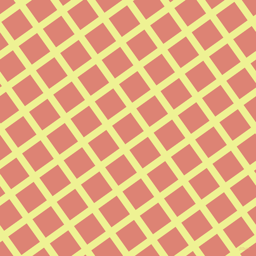 36/126 degree angle diagonal checkered chequered lines, 23 pixel line width, 74 pixel square size, Jonquil and New York Pink plaid checkered seamless tileable
