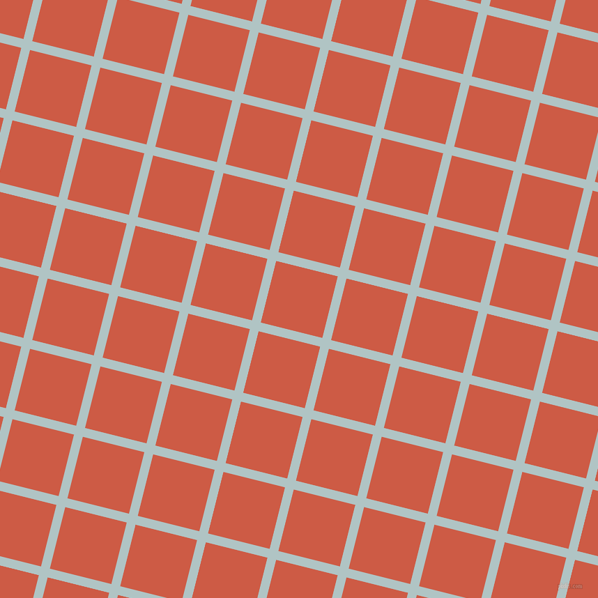 76/166 degree angle diagonal checkered chequered lines, 13 pixel lines width, 91 pixel square size, Jungle Mist and Dark Coral plaid checkered seamless tileable