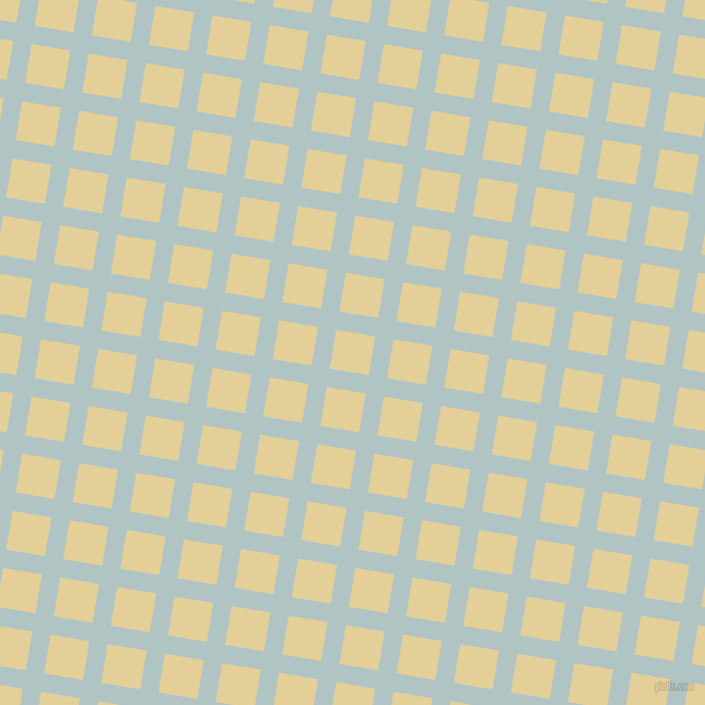 81/171 degree angle diagonal checkered chequered lines, 17 pixel lines width, 36 pixel square size, Jungle Mist and Double Colonial White plaid checkered seamless tileable