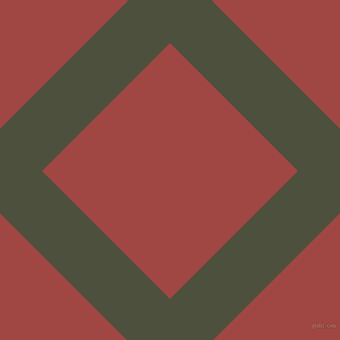 45/135 degree angle diagonal checkered chequered lines, 87 pixel line width, 264 pixel square size, Kelp and Roof Terracotta plaid checkered seamless tileable