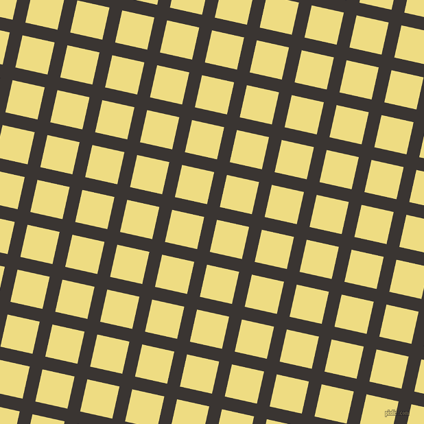 77/167 degree angle diagonal checkered chequered lines, 19 pixel line width, 48 pixel square size, Kilamanjaro and Flax plaid checkered seamless tileable