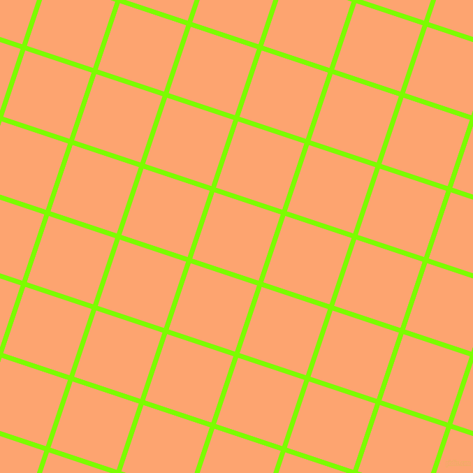 72/162 degree angle diagonal checkered chequered lines, 7 pixel line width, 100 pixel square size, Lawn Green and Hit Pink plaid checkered seamless tileable