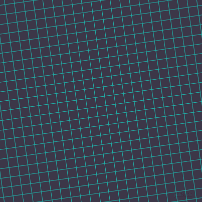 8/98 degree angle diagonal checkered chequered lines, 1 pixel lines width, 18 pixel square size, Light Sea Green and Martinique plaid checkered seamless tileable