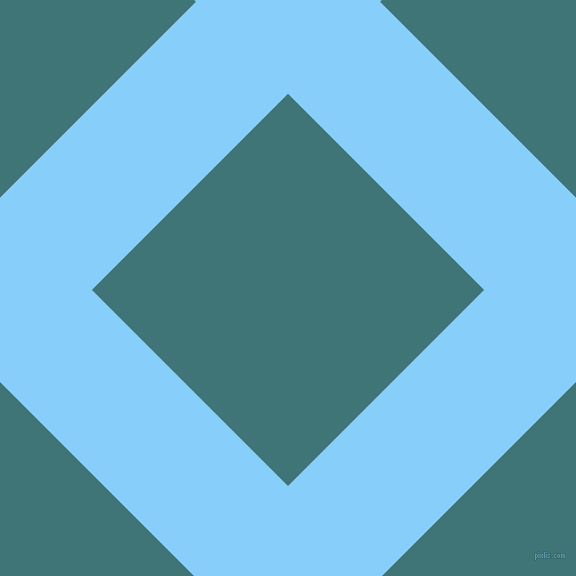 45/135 degree angle diagonal checkered chequered lines, 146 pixel line width, 311 pixel square size, Light Sky Blue and Ming plaid checkered seamless tileable