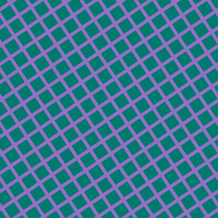 34/124 degree angle diagonal checkered chequered lines, 7 pixel lines width, 24 pixel square size, Lilac Bush and Pine Green plaid checkered seamless tileable