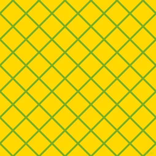 45/135 degree angle diagonal checkered chequered lines, 6 pixel lines width, 54 pixel square size, Lima and School Bus Yellow plaid checkered seamless tileable