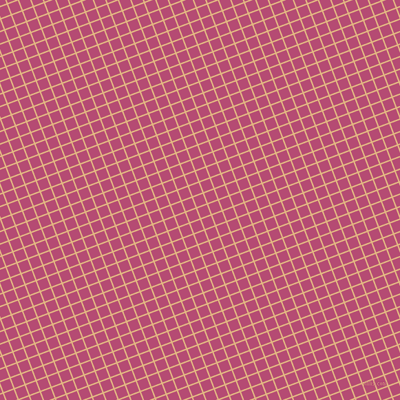 21/111 degree angle diagonal checkered chequered lines, 2 pixel line width, 15 pixel square size, Maize and Royal Heath plaid checkered seamless tileable