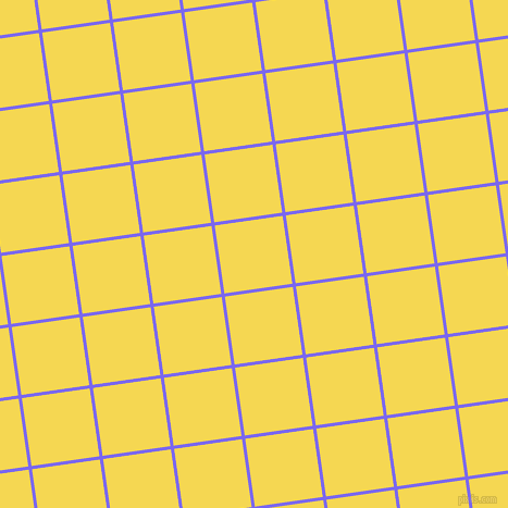 8/98 degree angle diagonal checkered chequered lines, 3 pixel lines width, 63 pixel square size, Medium Slate Blue and Energy Yellow plaid checkered seamless tileable