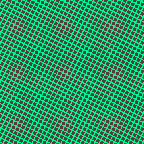 63/153 degree angle diagonal checkered chequered lines, 4 pixel line width, 11 pixel square size, Medium Spring Green and Paco plaid checkered seamless tileable
