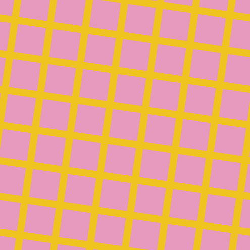 82/172 degree angle diagonal checkered chequered lines, 14 pixel lines width, 56 pixel square size, Moon Yellow and Shocking plaid checkered seamless tileable