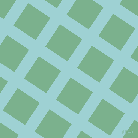 56/146 degree angle diagonal checkered chequered lines, 39 pixel lines width, 90 pixel square size, Morning Glory and Bay Leaf plaid checkered seamless tileable